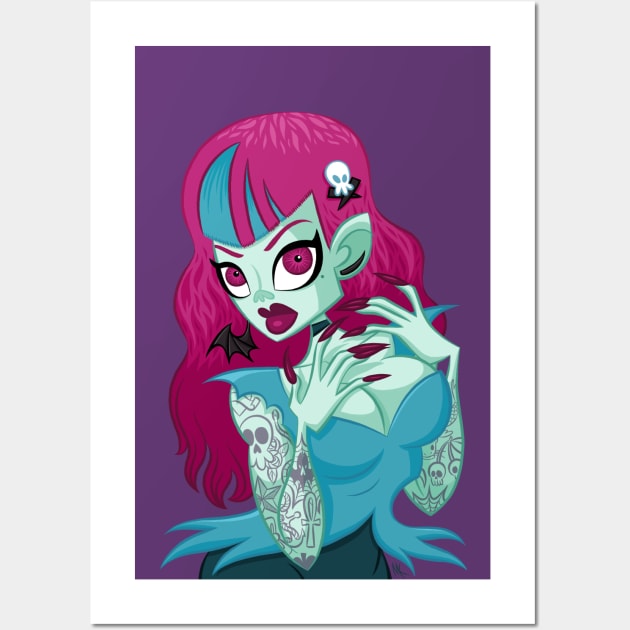 Undead Girl Wall Art by nocturnallygeekyme